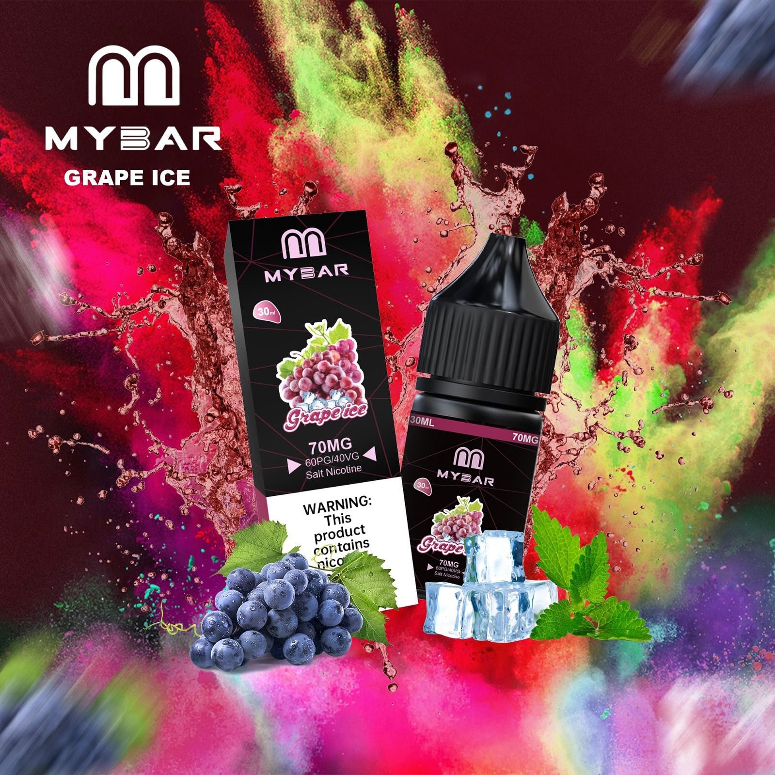 MyBar Salt - Grape Ice 70MG